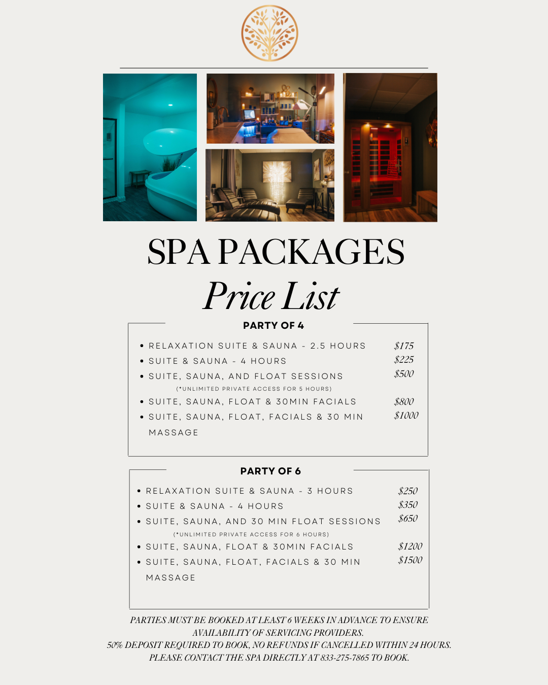 Home Service Menu Medical Services Float Spa & Relaxation Suite Spa Day ...